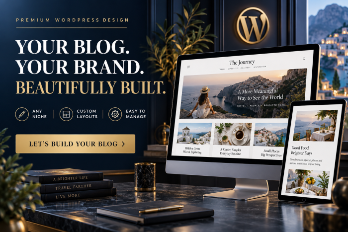 I Will Design Professional WordPress Blog Website For Any Niche