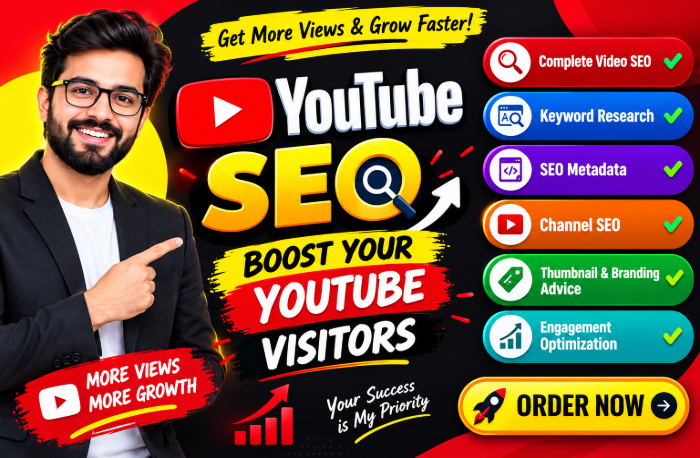 I will Do SEO Your YouTube Channel, Boost Your Visitors and Subscriber