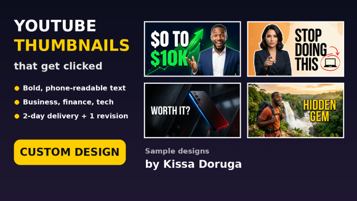 I will design a click-worthy YouTube thumbnail