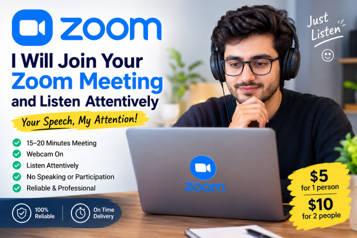 I Will Join Your Zoom Meeting and Listen Attentively